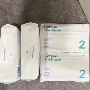 Coterie Diaper 4 Packs Size 2